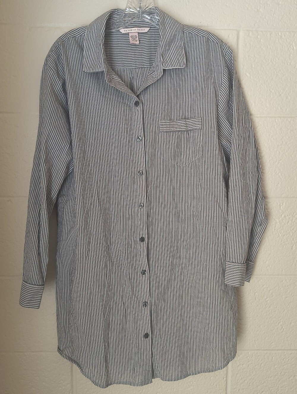Victoria's Secret Pinstripe Button-Down Shirt